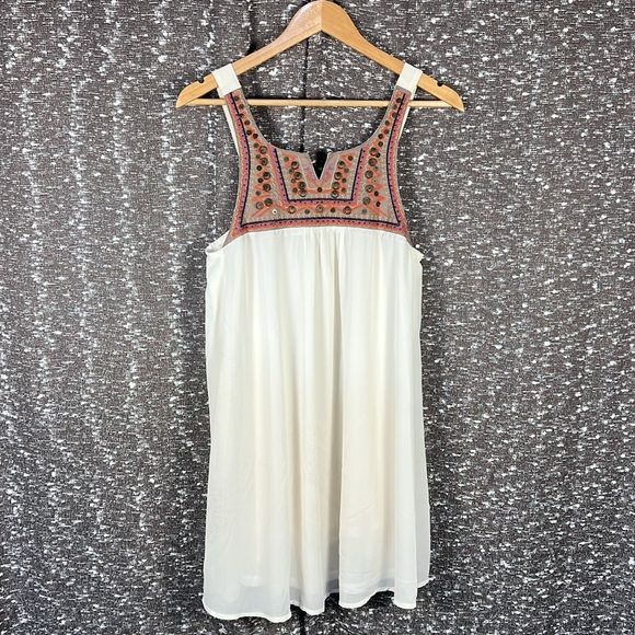 Umgee Dress Cream Boho Design - Picture 1 of 7